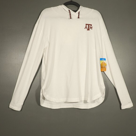 NWT Columbia X Texas A&M DLG Sun Trek Hooded Pullover Size L - Picture 1 of 15
